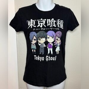 Tokyo Ghoul Shirt Women's XS Black Funimation Graphic Tee Short Sleeve Top